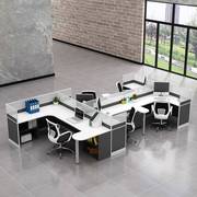 办公桌创意设计师屏风工位办公室组装双面公司员工桌组合办公桌椅