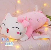 正版hellokitty公仔kt猫趴姿，可爱凯蒂猫抱枕靠枕，极软羽绒玩具枕头