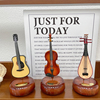 文艺古典旋转琵琶，八音琴乐器摆件复古吉他，小提琴音乐盒礼物