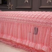 好梦连连韩式公主蕾丝夹棉床头套床，头罩防尘罩皮床拆洗布艺18m棉