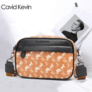 Cavid Kevin欧美男包潮单肩包斜跨包运动休闲邮差小挎包背包