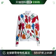 香港直邮EMPORIO ARMANI 女士白色印花棉质运动外套 3ZTM75-TJE9Z