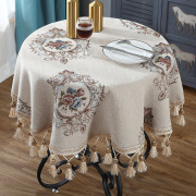 欧式小圆桌桌布圆形桌布家用餐桌布小圆茶几桌布布艺台布客厅边几
