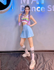 ds演出服爵士舞套装女现代舞蹈团队表演服韩版女团拉拉队服装
