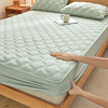 a类全棉夹棉加厚床笠单件防滑席梦思床垫，保护套纯棉抗菌床罩