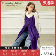 Thursday Island金泰梨同款23森女吊带连衣裙T234MOP246W商场同款