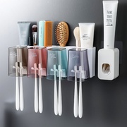 卫生间牙刷置物架网红牙刷架，牙刷杯子刷牙杯，套装壁挂免打孔漱口杯