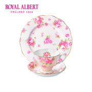 Royal Albert皇家阿尔伯特百年系列骨瓷咖啡杯碟三件套装英式茶杯