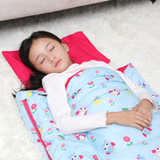 儿童睡袋户外加厚纯棉，保暖室内防踢被小学生午休羽绒棉睡袋宝宝