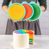 彩虹蛋糕模具硅胶烤盘家用 diy烘焙面包蛋糕模具耐高低温4只入