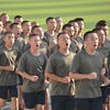 军迷体能训练服短袖男女学生，军训服夏季速干t恤体能服套装