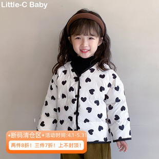 过冬实用款!韩国儿童，2023秋冬男女童宝宝，羽绒内胆羽绒服外套