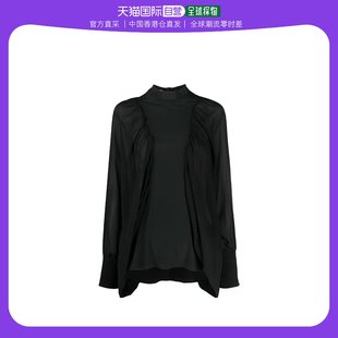 香港直邮潮奢dondup女士，半透明蝙蝠袖罩衫