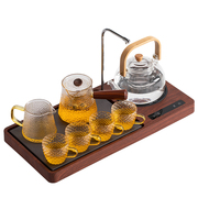 电陶炉煮茶器抽水茶盘，一体全自动茶具，套装家用玻璃茶壶烧水小茶台