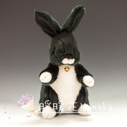 日本s制tarchild立耳兔，黑色小兔子毛绒玩具公仔娃娃生日情侣礼物