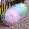 日本樱花伞韩国透明雨伞折叠小学生，公主儿童女孩，拱形小清新长柄伞