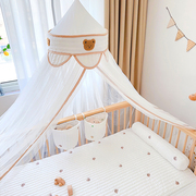 儿童婴儿床蚊帐全罩式，通用落地式公主风新生宝宝，拼接床防蚊罩遮光