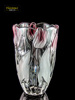 弗莱文茨梅花粉色水晶玻璃花瓶插花花瓶百合玫瑰花瓶郁金香花瓶