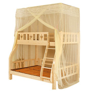 上下床蚊帐子母床上下铺1.5米一体1.2米实木儿R童床双层床高低蚊
