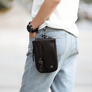 男包 时尚男士腰包烟包小背包 单肩斜挎包 夏季手机包潮包小
