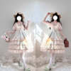 原创lolita洛丽塔连衣裙甜美可爱向日葵jsk+蕾丝，开衫套装日常