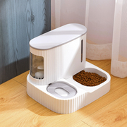 猫咪自动饮水机喂食器一体，喂水器猫喝水流动不插电狗狗宠物用品