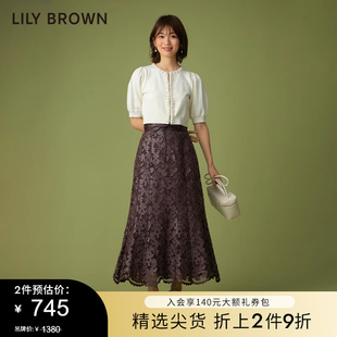 LILY BROWN春夏款 CANDY系列甜美针织钻饰短外套LWNT222802