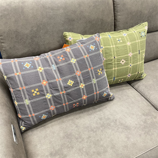 IKEA宜家 库斯格兰 靠垫套沙发抱枕套纯棉简约长条靠垫40x58厘米