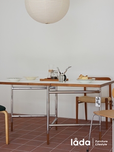 多匣lada折叠餐桌flodingtable小户型中古白色，餐桌
