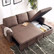 日式小户型沙发床坐睡两用床多功能带，抽拉伸缩可储物客厅乳胶沙发