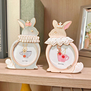 国内 afternoon tea兔子金属相框蝴蝶结丝带摆台精致礼物