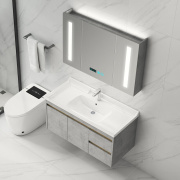 卫浴套装浴室智能镜柜组合卫生间洗漱台洗手洗脸盆，60cm吊柜+镜箱