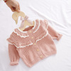 女童针织开衫纯棉一岁宝宝外套，3个月新生婴儿，毛衣公主韩版春秋装