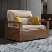 书房折叠床 2024年中式实木沙发床客厅坐卧两用带储物抽拉床