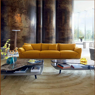 设计师法式沙发客厅现代简约意式极简沙发布艺沙发小户型面包沙发