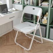 不占空间的椅子折叠椅子，凳子靠背塑料便携简约宿舍创意电脑办公家