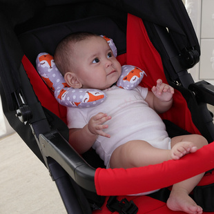 儿童婴儿u型枕推车固定头部枕头汽车，安全座椅睡觉护头护颈枕3个月