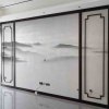 3d壁画新中式电视背景墙立体客厅水墨墙布简约壁纸山水8d影视墙纸