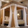蚊帐欧式宫廷公主双层床帘，家用双人1.5落地支架，1.8m遮光床幔2.0米