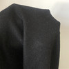 黑色柔软系列羊毛绒，服装布料针织面料薄型布匹，面料外套上衣面料