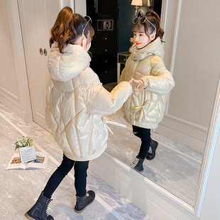 女童棉服2021冬装加厚外套洋气韩版中大儿童羽绒棉衣免洗棉袄