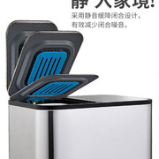 高档垃圾分类垃圾桶家用厨房客厅，上海干湿分离不锈钢大号脚踏带盖