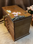高档木质首饰盒实木抽屉式多层收纳盒饰品盒中国风纯手工礼物