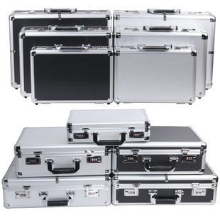 铝合金工具箱仪器设备，收纳盒小型文件保险，密码箱子声卡手提箱