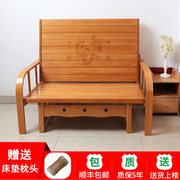 可折叠竹沙发床客厅两用双人1.5米竹床单人1.2米午休午睡木板凉床