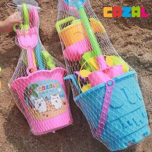 儿童沙滩玩具铲子和小桶套装玩沙挖沙工具加厚城堡挖沙决明子工具