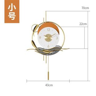 直供新中式轻奢装饰挂钟客厅用个性创意时钟表挂墙现代简约大气挂