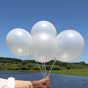 珍珠白色气球珠光白色汽球5寸10寸12寸18寸造型气球婚礼生日装饰