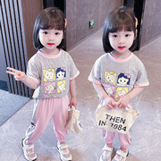 小童女宝宝夏装两件套网红夏季超洋气3童装一岁半女童1时髦2套装