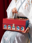 中秋节高档月饼礼盒包装盒空，盒子手提盒，定制logo企业团购